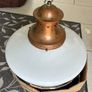 Milk Glass Hanging Lamp Image 6