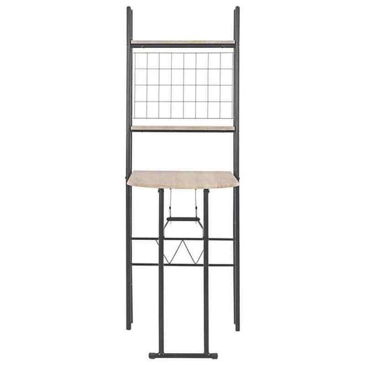 Folding Dining Set 3 Pieces with Storage Rack - Free Delivery Nationwide