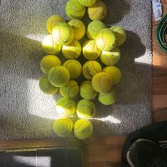 29 tennis balls (used)