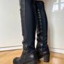 Knee High Genuine Leather Boots Image 2