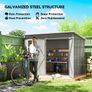Galvanised Steel Garden Shed 8.5 x 6ft Image 5