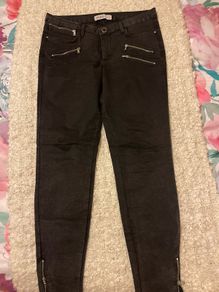 Zara Black Biker Jeans