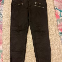 Zara Black Biker Jeans