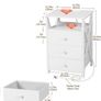 Bedside Table Set of 2 with Charging Station, Side Table with Led Lights Image 8