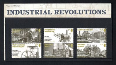 2021 Great Britain Industrial Revolutions Commemorative Stamps and Miniature Sheet Presentation Pack