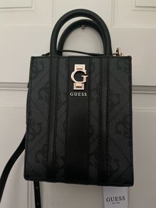Guess Brand New ERENIA MINI - Handbag - coal