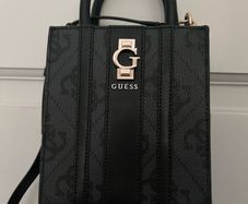 Guess Brand New ERENIA MINI - Handbag - coal