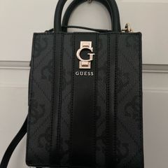 Guess Brand New ERENIA MINI - Handbag - coal