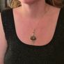 Vintage 925 Sterling Silver Brown Agate, Smoky Quartz & Citrine Necklace Image 2