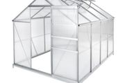 Aluminium Greenhouse Garden Greenhouse Various Models 250 x 185 x 195 cm with Base