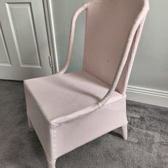 Painted wicker chair