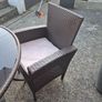 Garden Rattan Table & Chairs Image 4