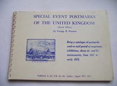 Catalogue 'Special Event Postmarks of the United Kingdom' (1851-1973)