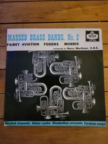 Massed Brass Bands No 2 Fairey Aviation Fodens Morris Motors 7 inch EP on Decca DFE 6615