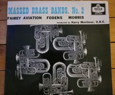 Massed Brass Bands No 2 Fairey Aviation Fodens Morris Motors 7 inch EP on Decca DFE 6615