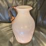 Vintage Pink Art Glass Opaline Pitcher Image 2