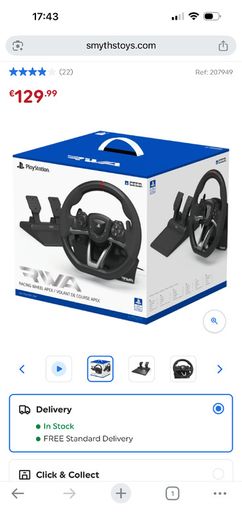 Driving racing wheel ps5