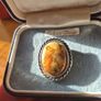 Vintage Victorian Grecian Ladies Romance Enamel Brooch Image 5