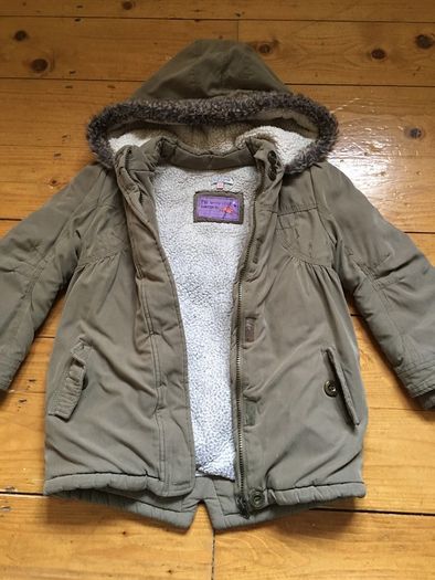 Marks & Spencer Indigo Collection Coat - M&S Jacket with hood - Girls - Age 5 to 6