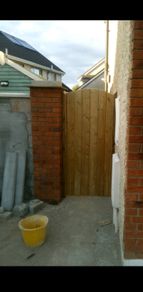 wooden side gate