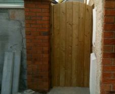 wooden side gate