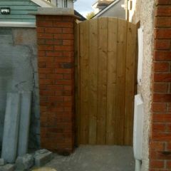 wooden side gate