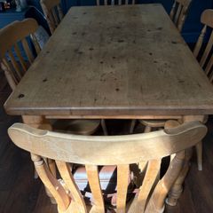 Farmhouse kitchen table and chairs