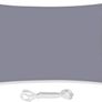 MULTIPLE SIZES/COLOURS AVAILABLE Sun Shade Sail 2m x 3m Rectangle Shade Sails Waterproof Outdoor Garden Patio Party Sunscreen Awning Canopy 98% UV Block With Free Rope, Grey Image 7