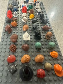 46 Lego head accessories