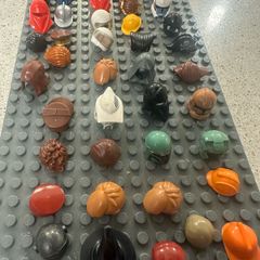 46 Lego head accessories