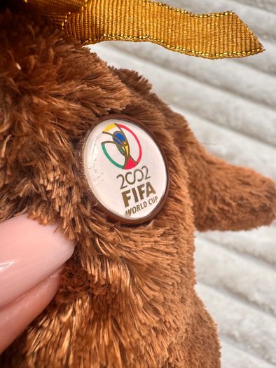 TY Beanie Buddies Champion FIFA World Cup 2002 Italy approx. 22 cm. Used Please see photos