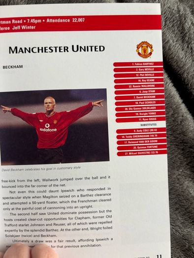 Manchester United Official Yearbook 2001