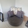 Swivel Armchair, 2 seater and  L shaped Sofa Image 2
