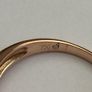 Vintage 18ct Rose Gold Diamond Bombe Ring Image 7