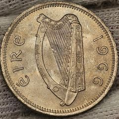 Ireland 1966 Florin 2 Shillings Beautiful Uncirculated Lustrous