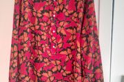 ladies  button print top