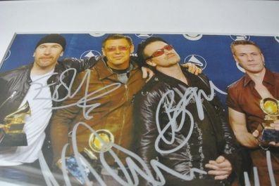 U2 - Framed Signed Photograph