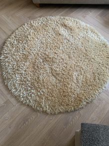 Shaggy round rug 133cms