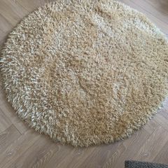Shaggy round rug 133cms