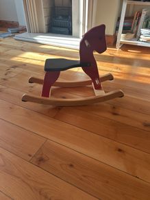 wooden rocking horse