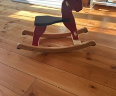 wooden rocking horse