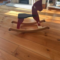 wooden rocking horse