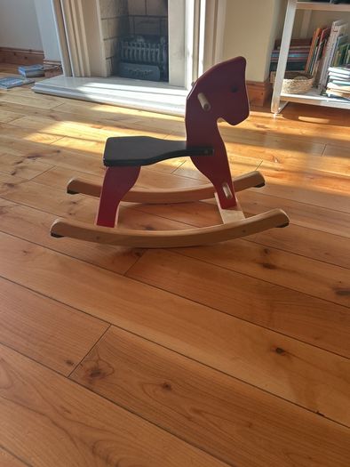 wooden rocking horse