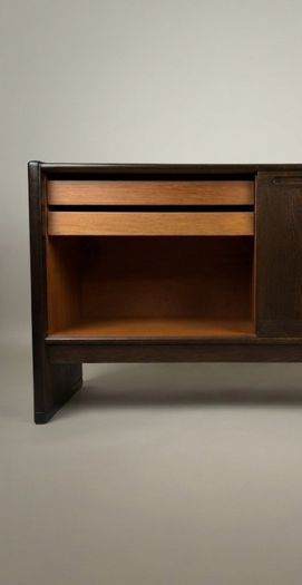 FLASH SALE ! Was 1300 Now 1050 ! Skovby Dark Oak Low Sideboard, 1960s Danish Minimalist