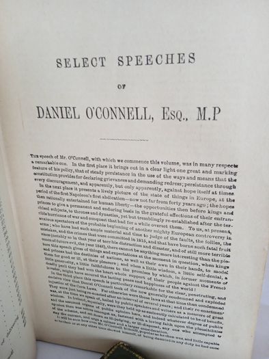The Select Speeches of Daniel O'Connell (Vol. II) Edited, With Historical Notices, Etc., by His Son, John O'Connell (PT211)