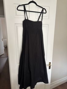 Zara black maxi baby doll dress size XS