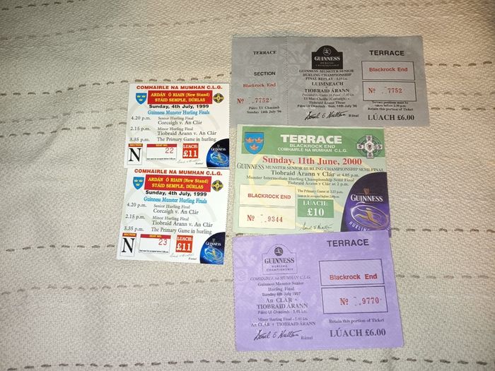 Various Munster Gaa Ticket Stubs For Sale Here
