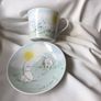 New Aynsley Breakfast Mug and Saucer in Rabbits Pet Collection Image 2