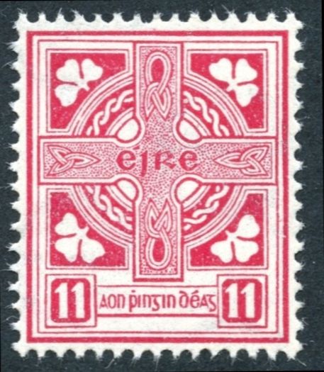Ireland 1940 Scott # 138 Second Definitive Series 11p Cerise - Mint Never Hinged Condition