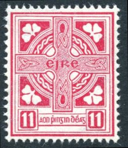 Ireland 1940 Scott # 138 Second Definitive Series 11p Cerise - Mint Never Hinged Condition